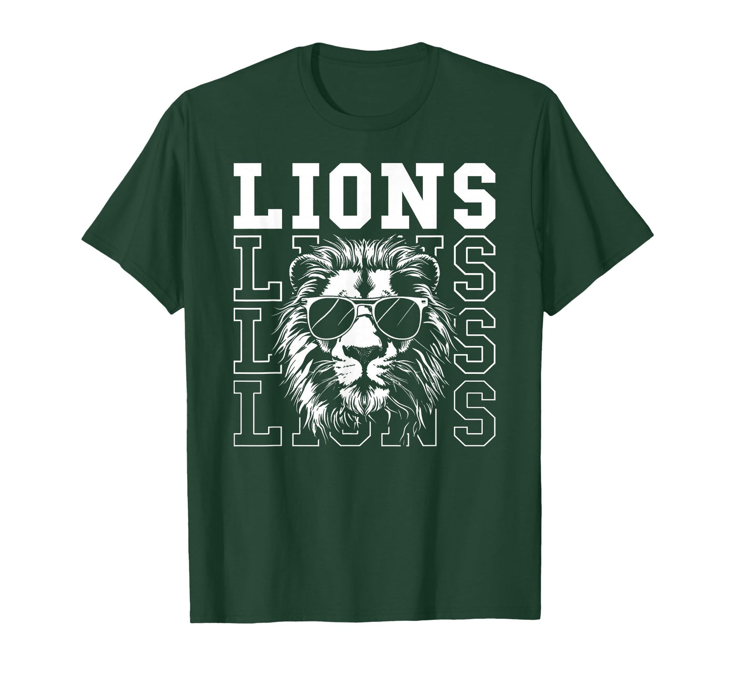 Vintage Lions School Spirit Fan Team Back to School T-Shirt