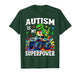 Autism is My Superpower 67 Six Seven Dino Monster Truck Boys T-Shirt