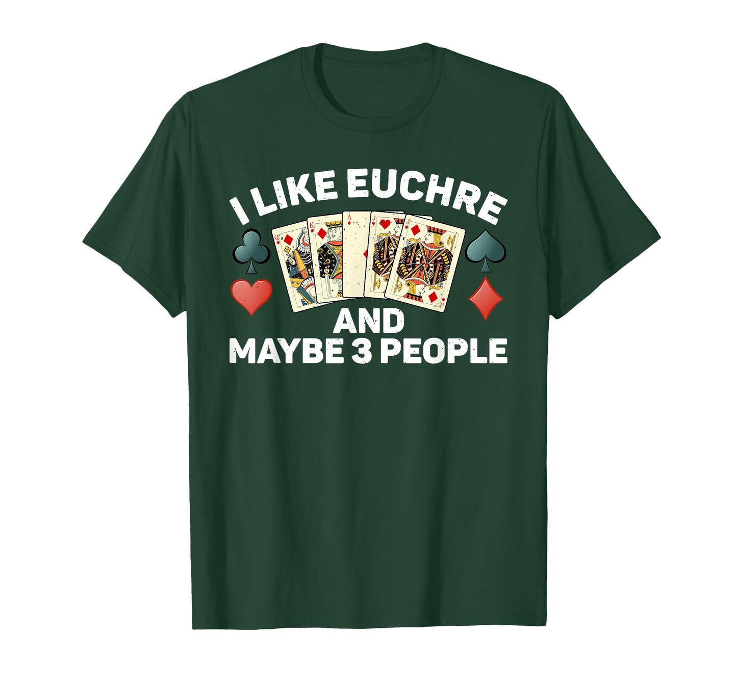 Funny Euchre Art for Men Women Kids Card Game Euchre Lover T-Shirt