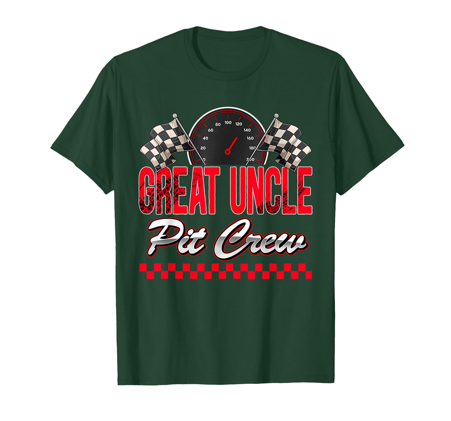 Great Uncle Pit Crew Race Car Birthday Boy Racing Family T-Shirt