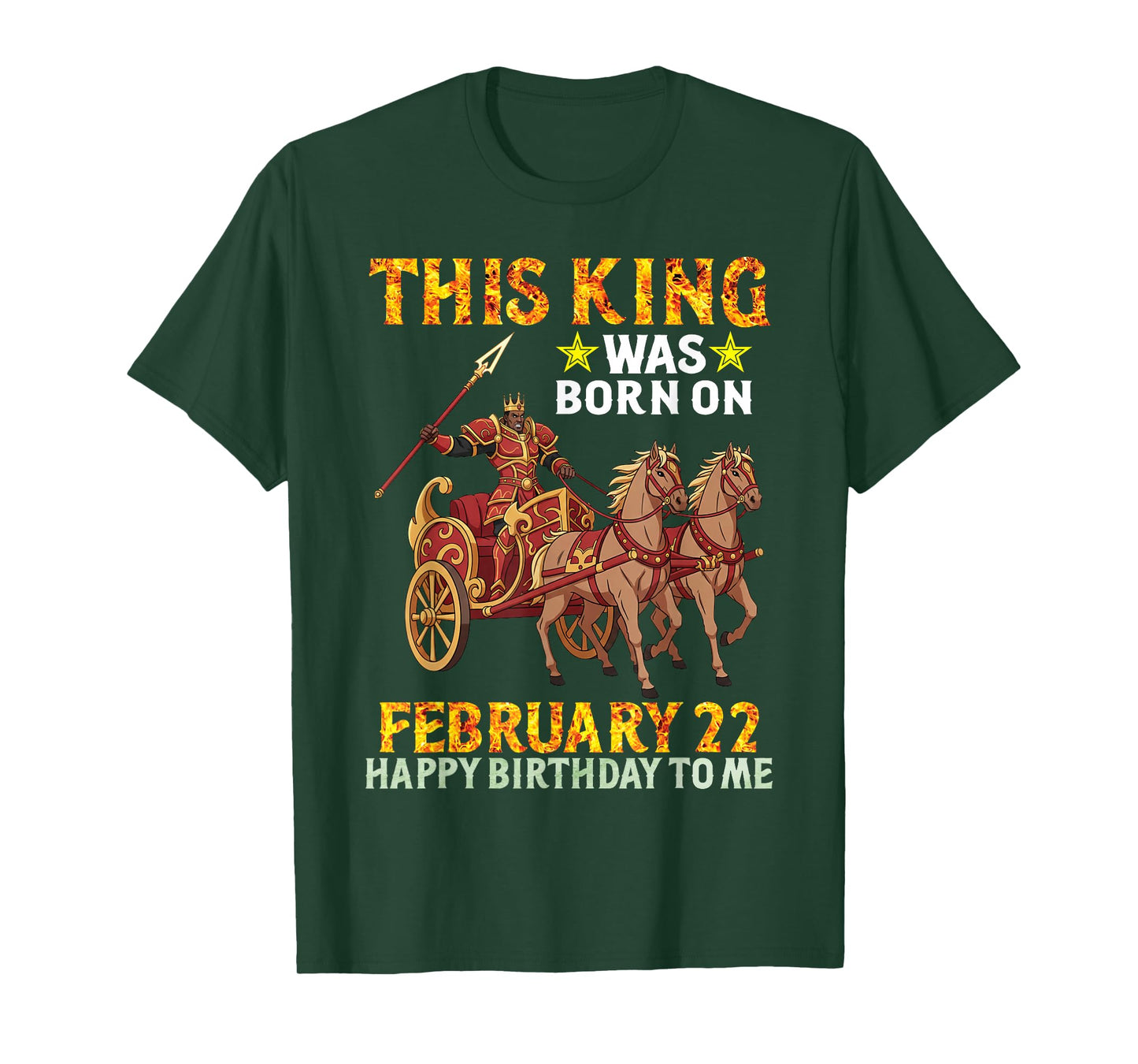 This King was Born On February 22 Happy Birthday to Me You T-Shirt