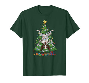 Funny German Shorthaired Pointer Dog Christmas Tree T-Shirt