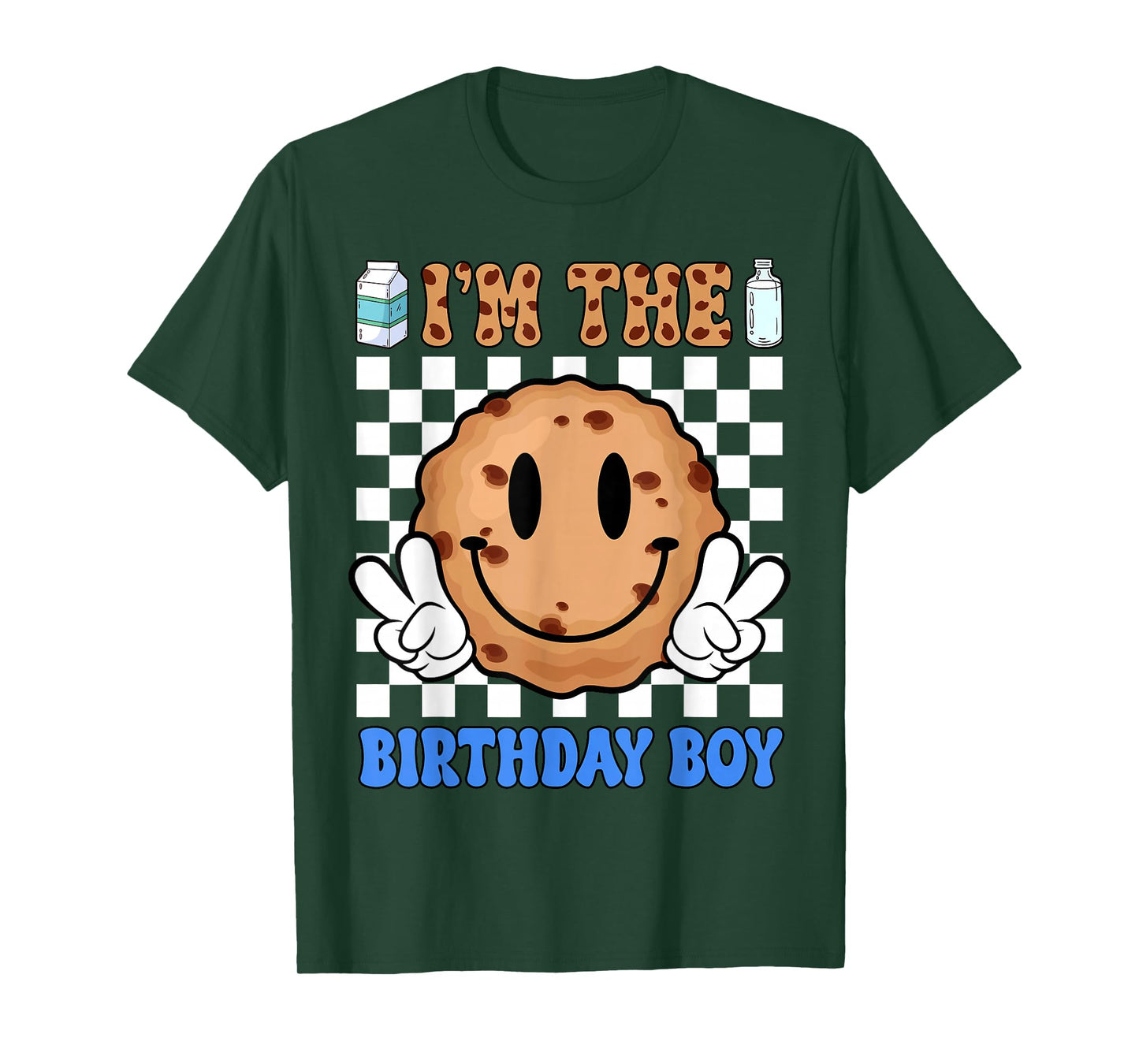 I'm The Birthday Boy Milk and Cookies First 1st Birthday T-Shirt