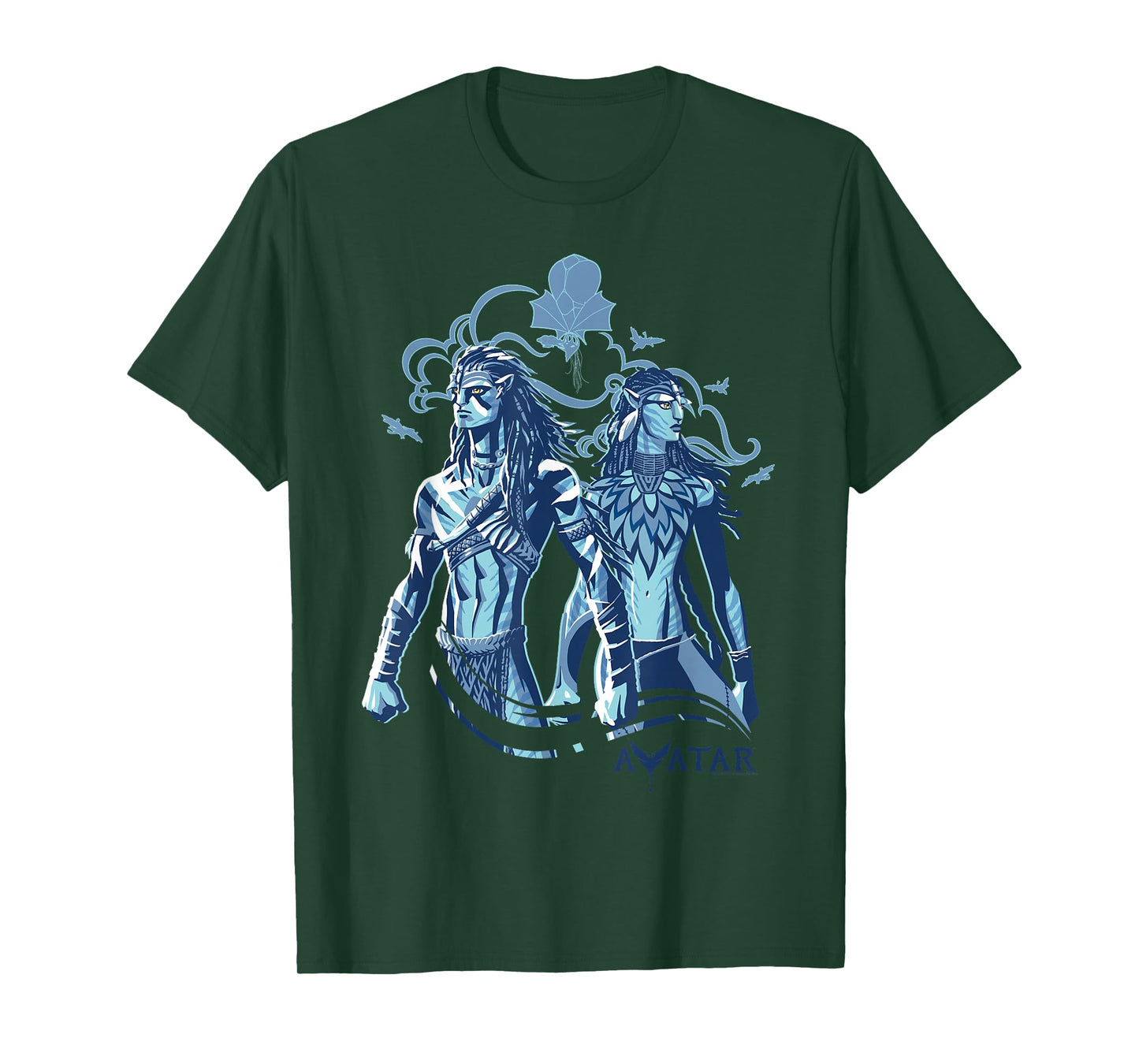Avatar: Fire and Ash Jake Sully and Neytiri Stand Together T-Shirt