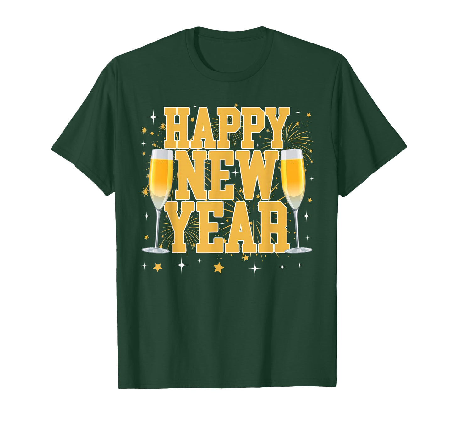 Happy New Year 2026 Coquette Bow Champagne New Years Eve T-Shirt
