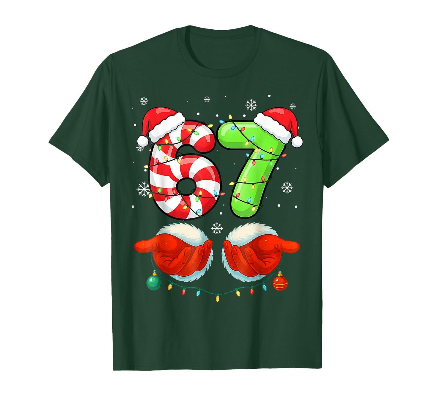 Funny Six Seven 6 7 67 Christmas T-Shirt