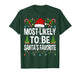 Most Likely to Be Santa's Favorite Family Matching Christmas T-Shirt