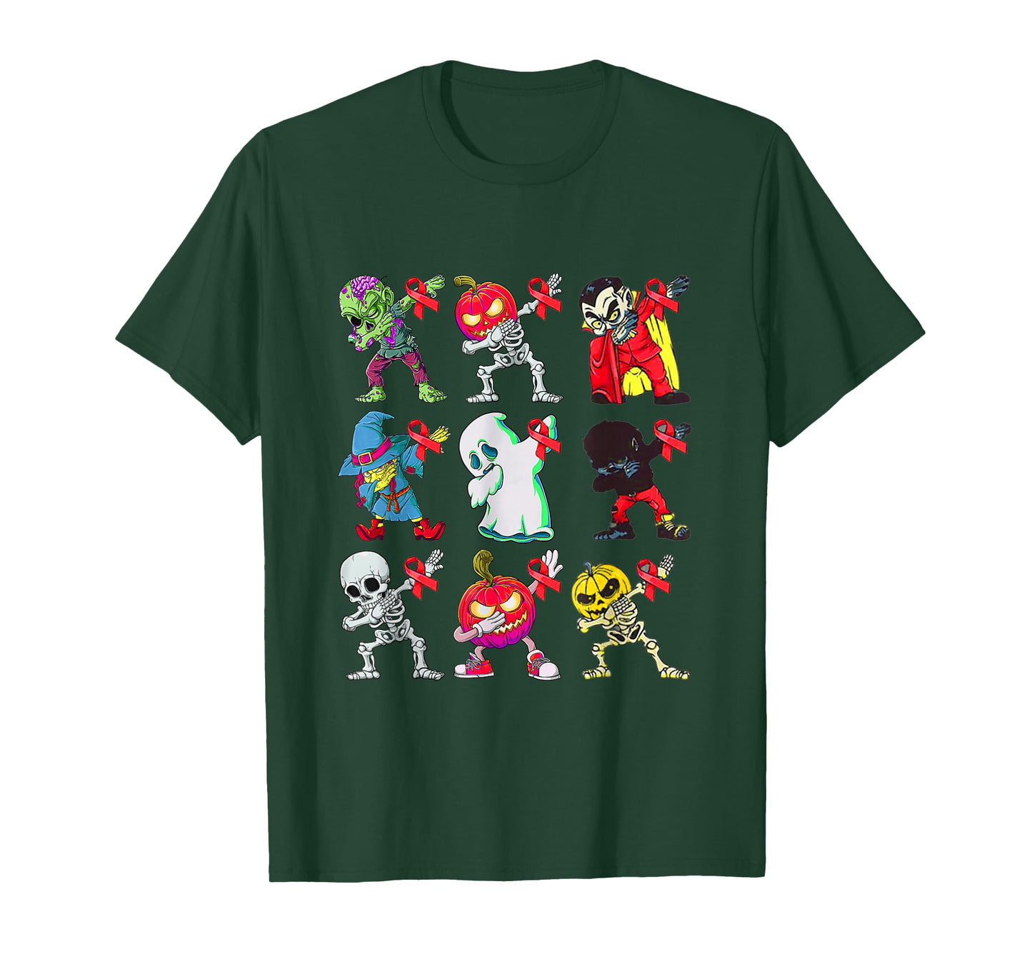 in October We Wear Red for Red Ribbon Week Halloween T-Shirt