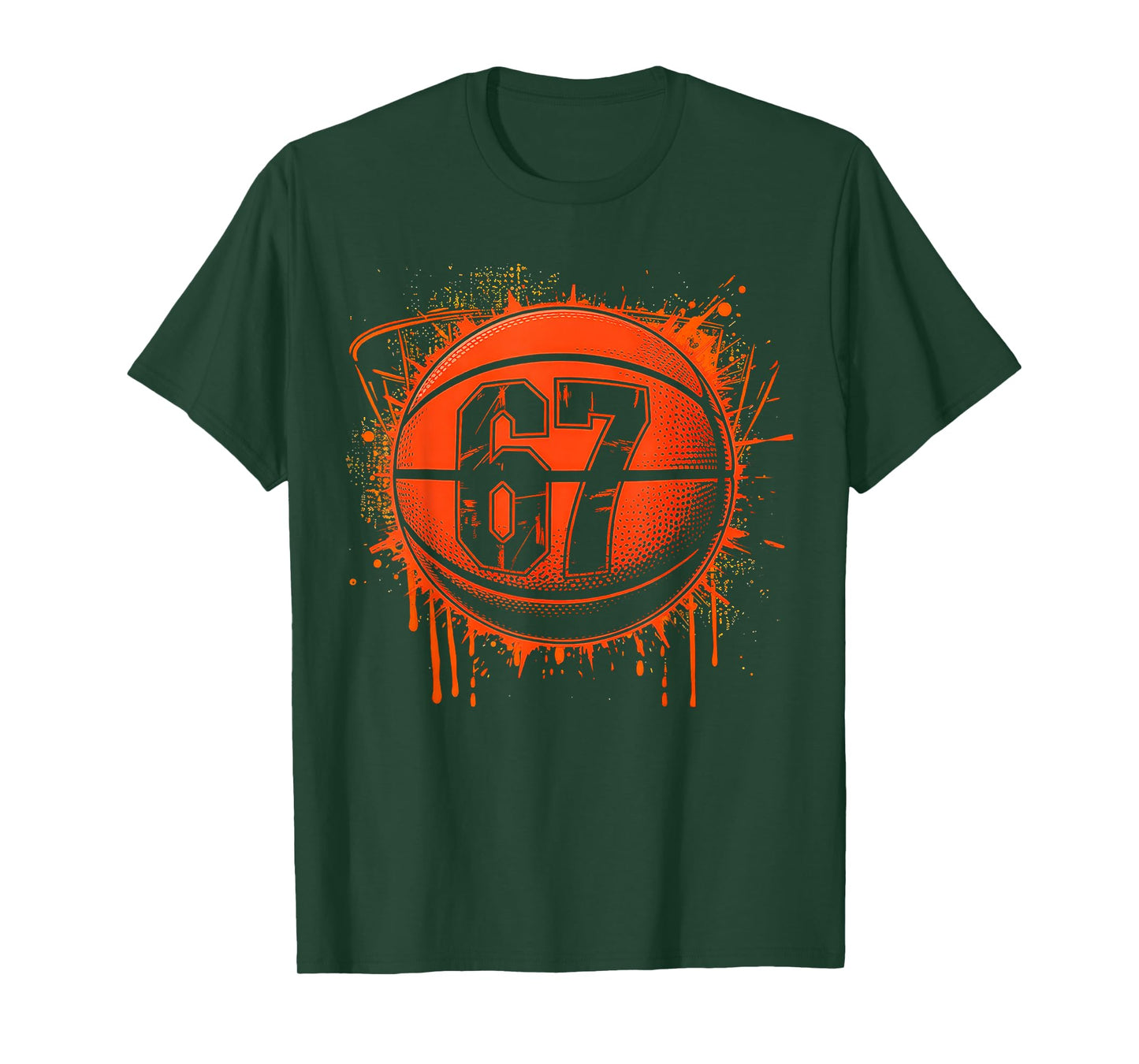 Basketball 67 Six Seven Alpha Slang 6 7 Meme T-Shirt