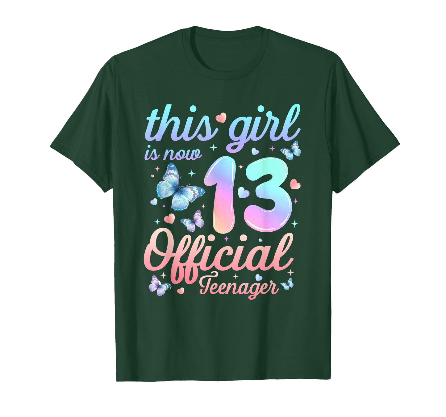 This Girl is Now 13 Official Teenager 13th Birthday 13Yr Old T-Shirt