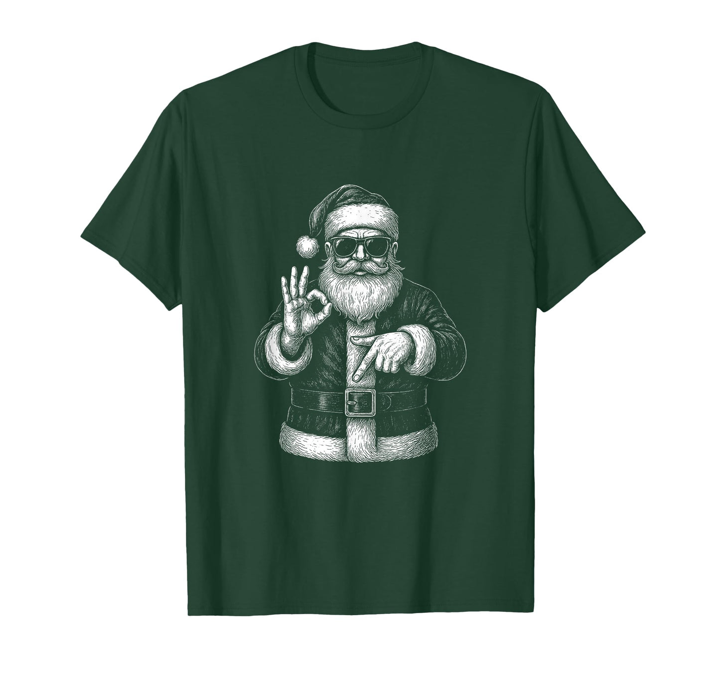 Funny Santa 6 7 Meme Design | Christmas Math Humor T-Shirt