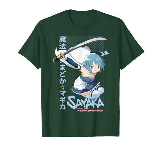 Puella Magi Madoka Magica Sayaka Miki Anime T-Shirt