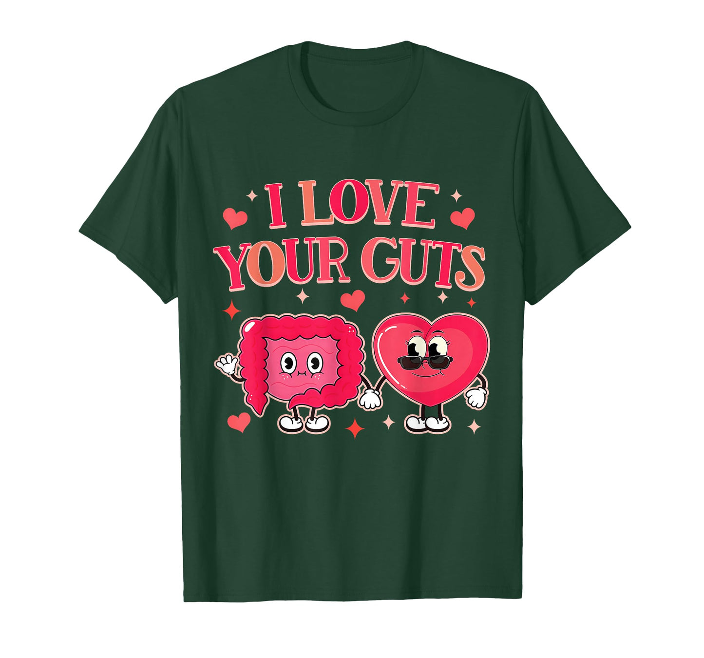 Gastroenterology GI Tech Gastro Valentine I Love Your Guts T-Shirt