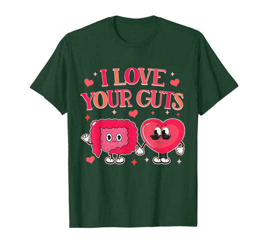 Gastroenterology GI Tech Gastro Valentine I Love Your Guts T-Shirt