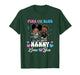 Pink Or Blue Nanny Loves You Black Baby Gender Reveal T-Shirt