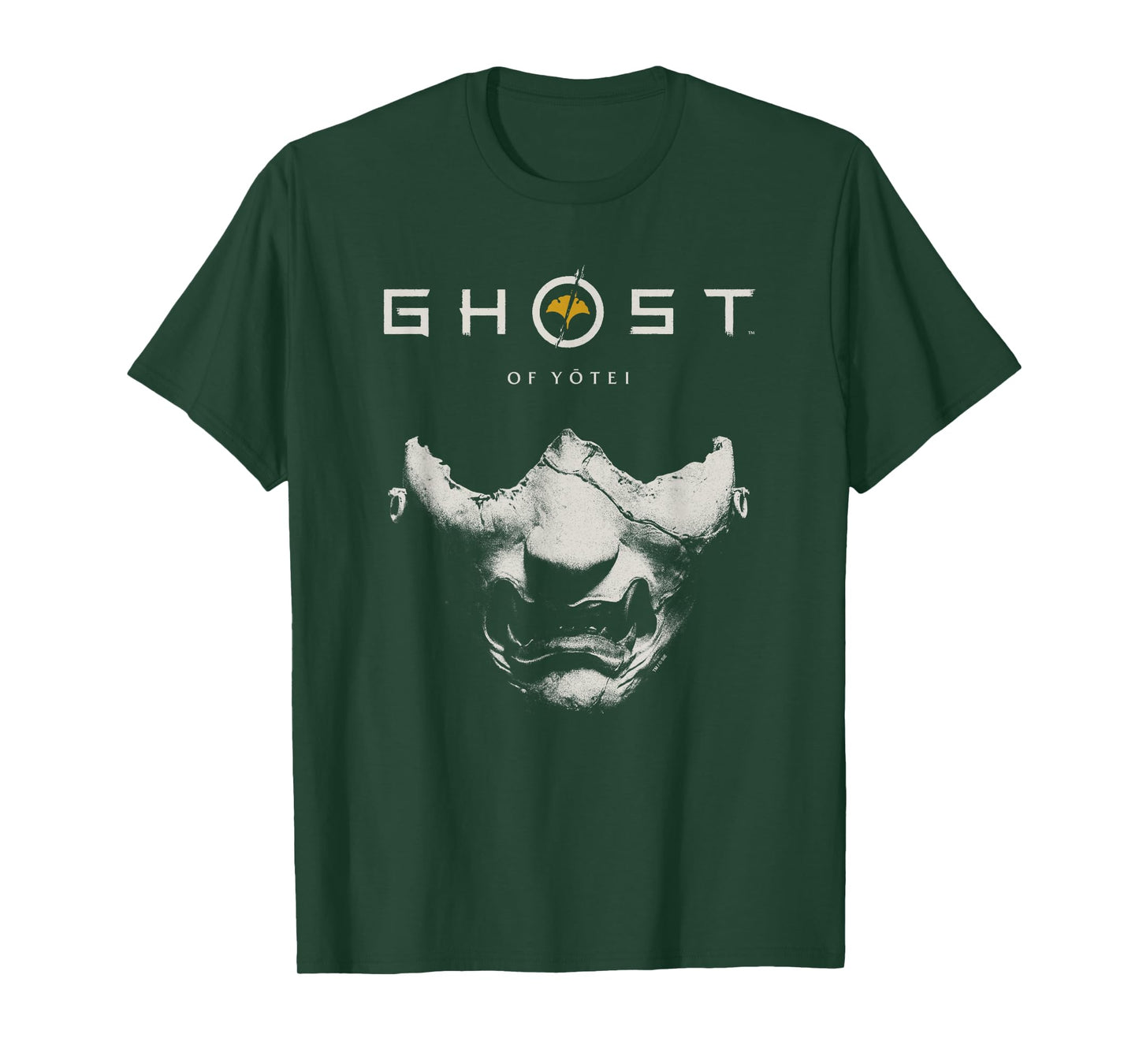 Ghost of Yotei Samurai Mask with Logo Video Game T-Shirt