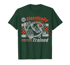 Classically Trained Manual Transmission Stick Shift Car Guy T-Shirt