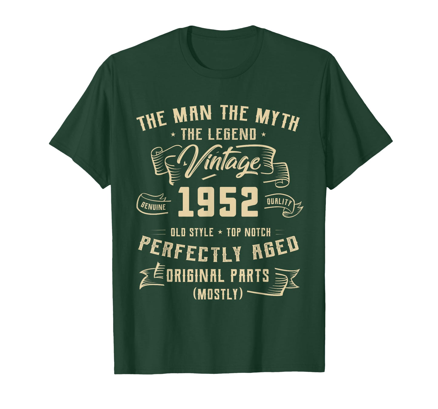 74th Birthday Gift Man Myth Legend 1952 74 for Years Old T-Shirt
