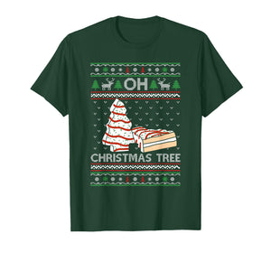 Oh Christmas Tree Cakes Debbie Becky Jen Cake Lovers Xmas T-Shirt