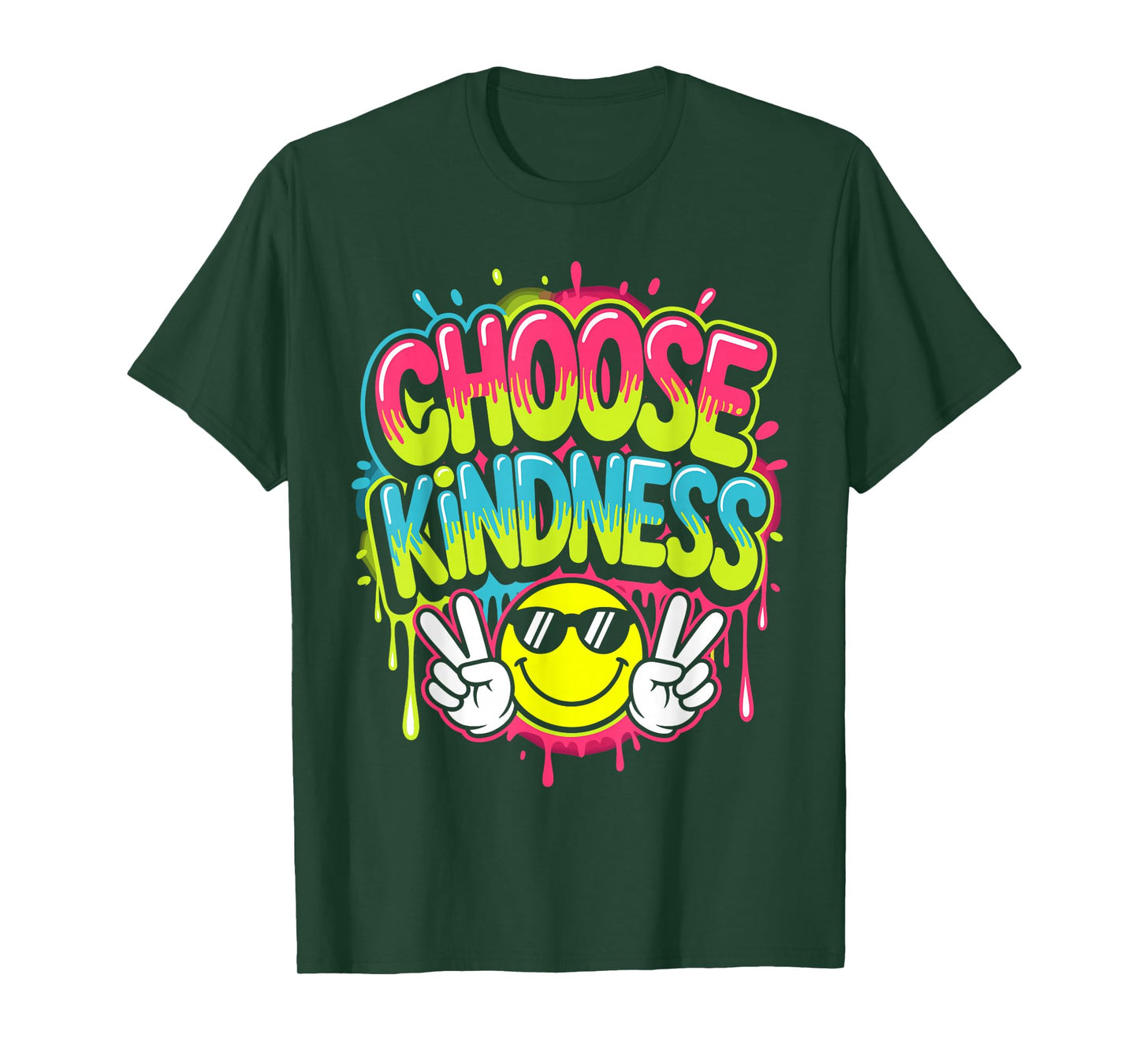 Choose Kindness Colorfull Be Kind Inspirational Positive T-Shirt