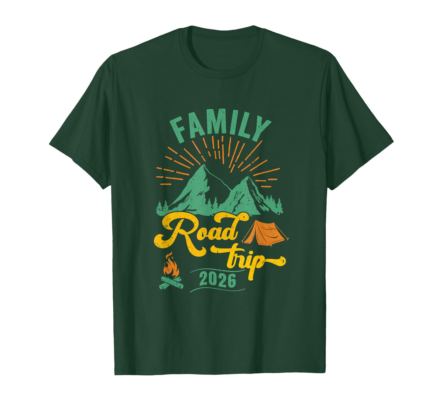 Family Road Trip 2026 Camping Crew Vacation Holiday Trip T-Shirt