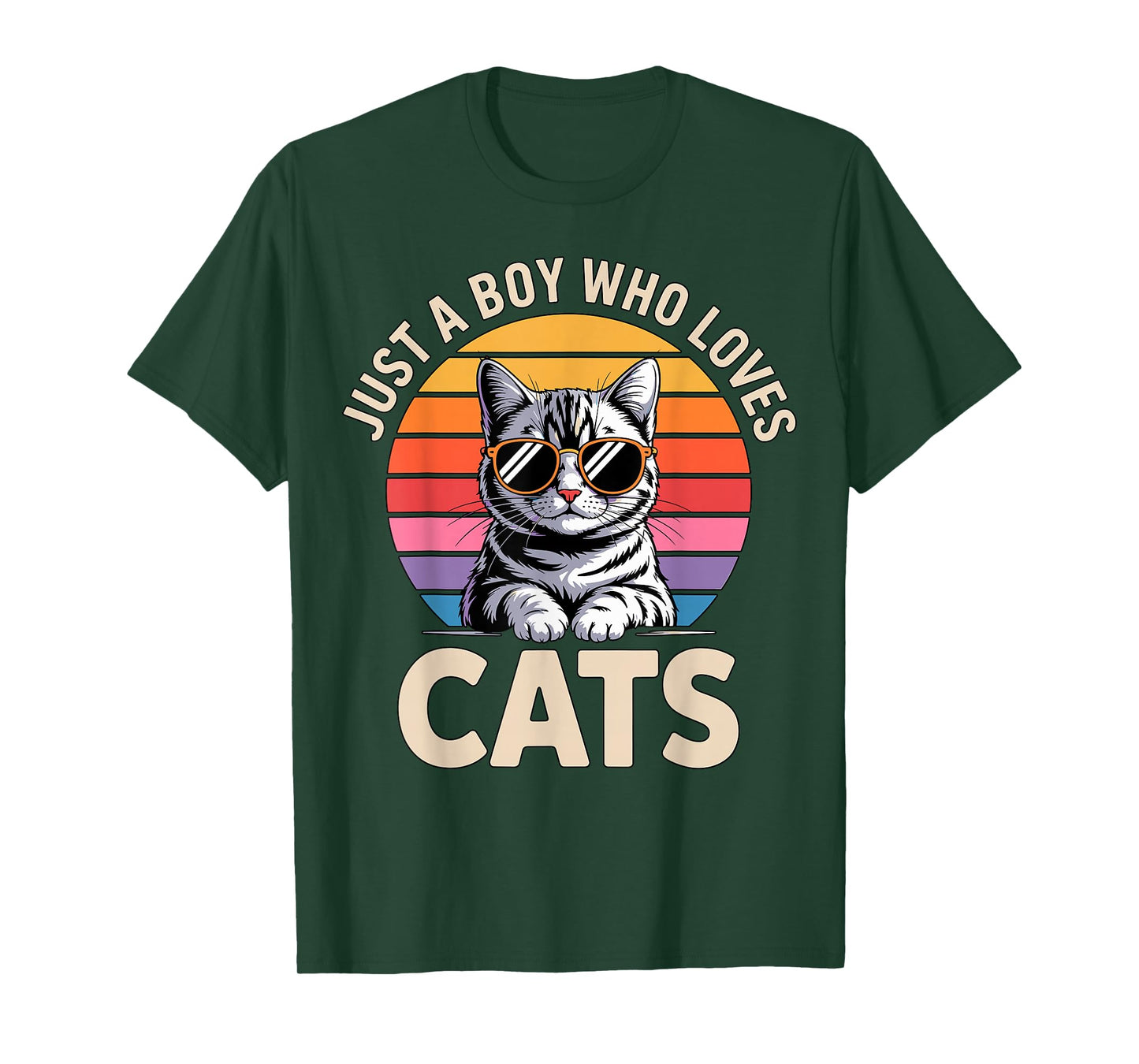 Just a Boy Who Loves Cats T-Shirt