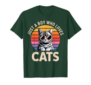 Just a Boy Who Loves Cats T-Shirt