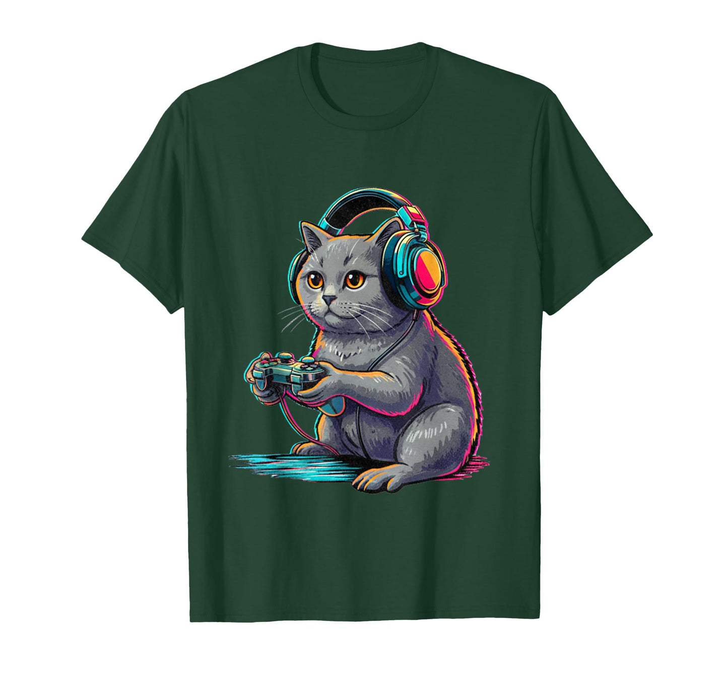 Cat Funny Video Games Cat T-Shirt