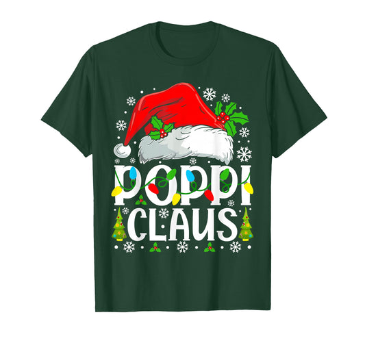 Poppi Claus Funny Christmas Family Matching T-Shirt