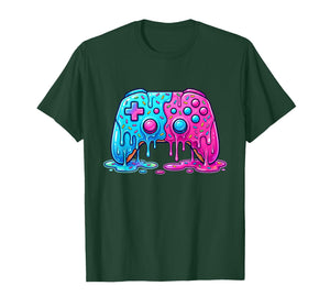 Drip Gamer Controller Boys Video Game Retro Gaming T-Shirt
