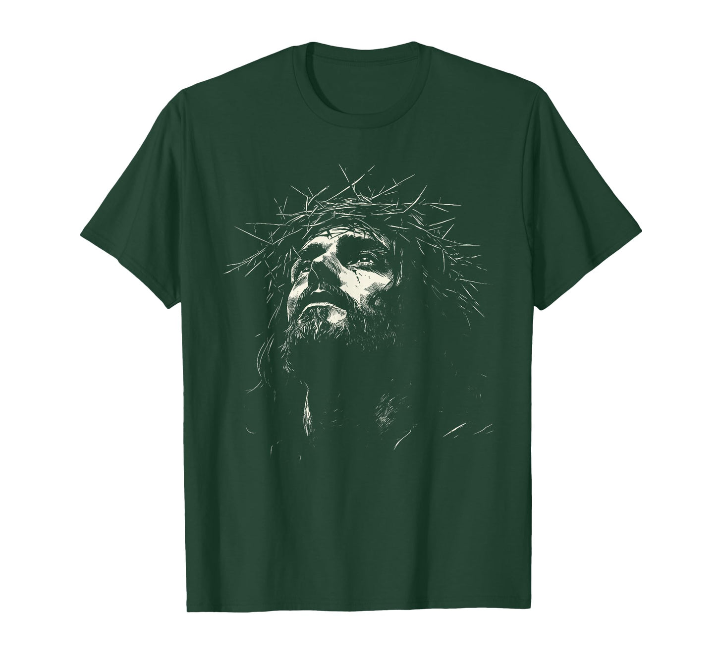 Vintage Jesus Crown of Thorns Christian for Men Women Kids T-Shirt