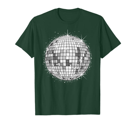 Disco Ball Party Print T-Shirt