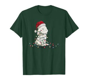 Funny Bunny Christmas Graphics Animal Lights Lover T-Shirt