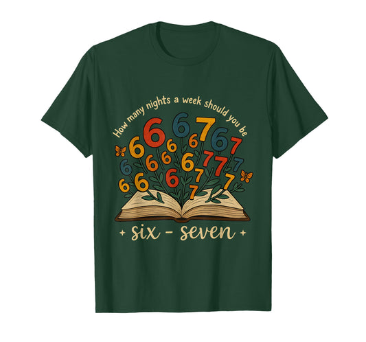 Bookish Humor Read 6 to 7 Nights a Week Vintage Style T-Shirt