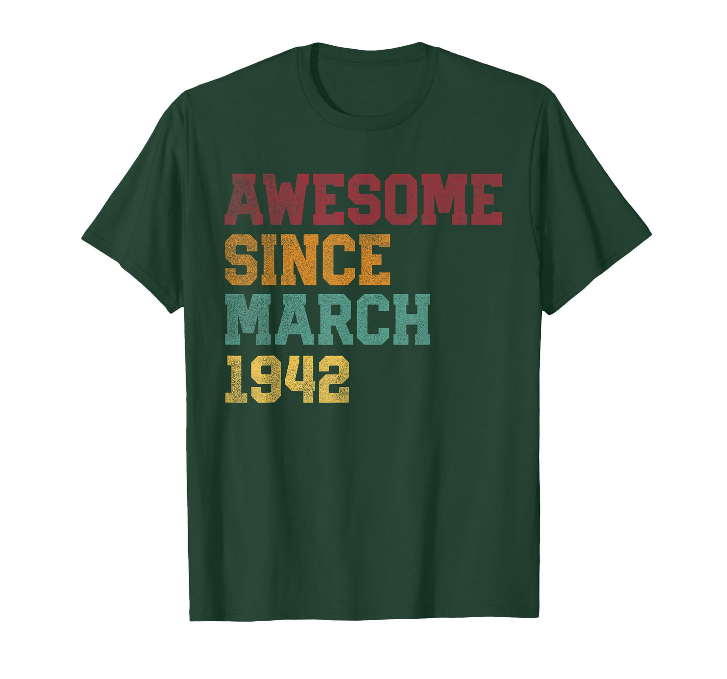 Awesome Since March 1942 84th Birthday 84 Years Old T-Shirt