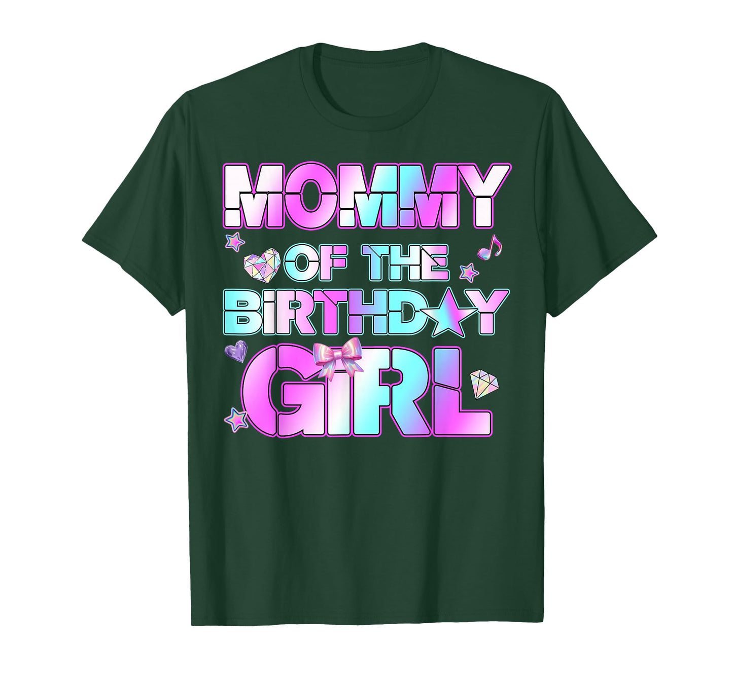 Mommy The Birthday Girl Kpop Family Birthday Party Girls T-Shirt