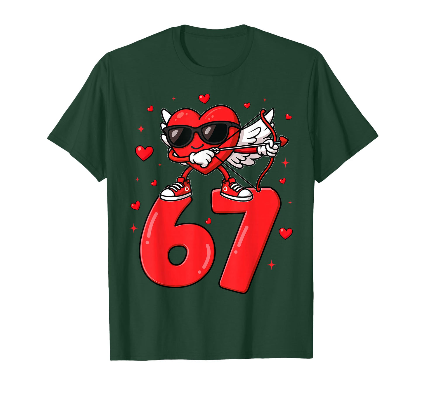 67 Six Seven for Kids Women Boys Girls Men Valentines Day T-Shirt