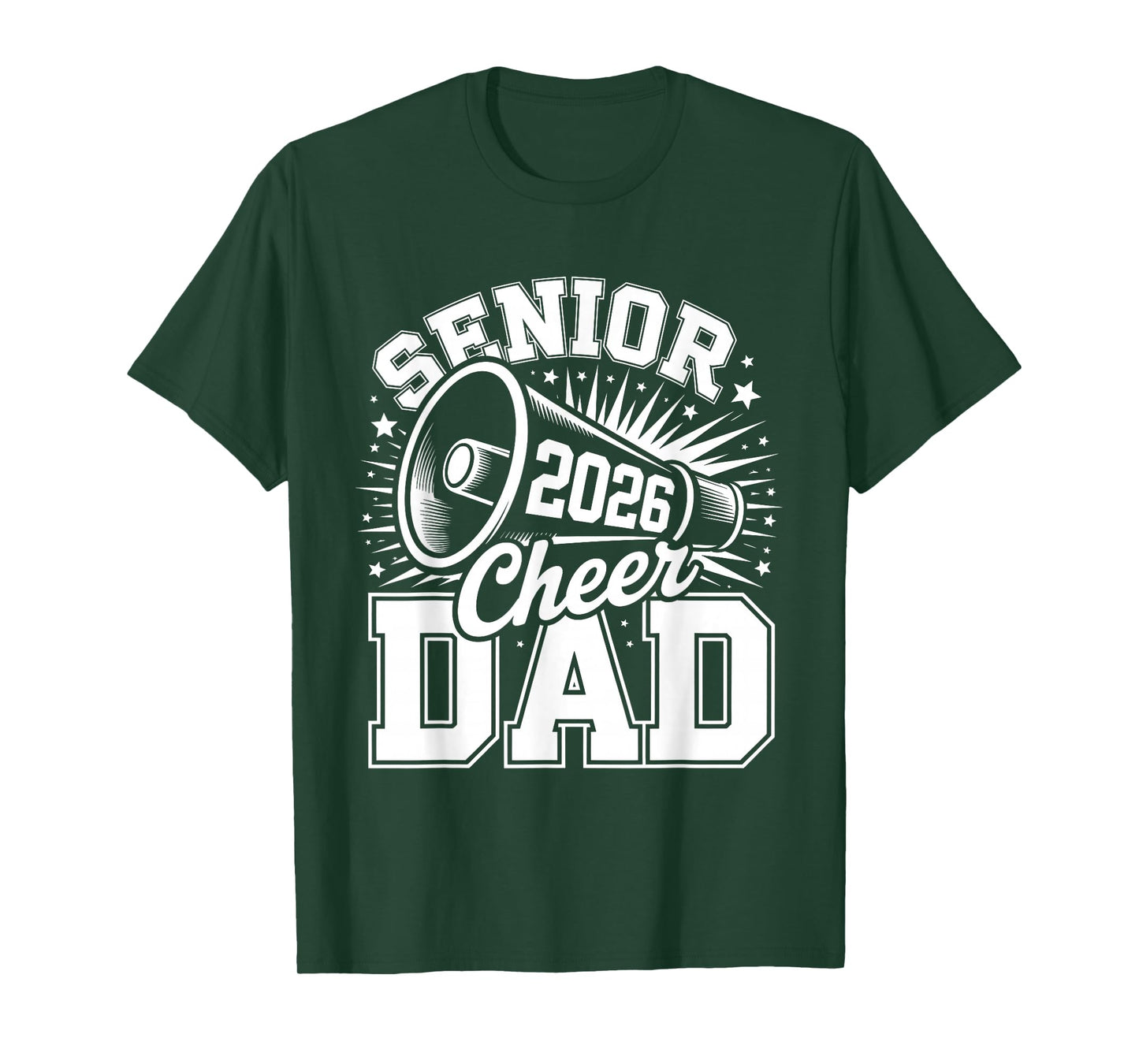Senior Cheer Dad 2026 Proud Cheerleader Dad Class of 2026 T-Shirt