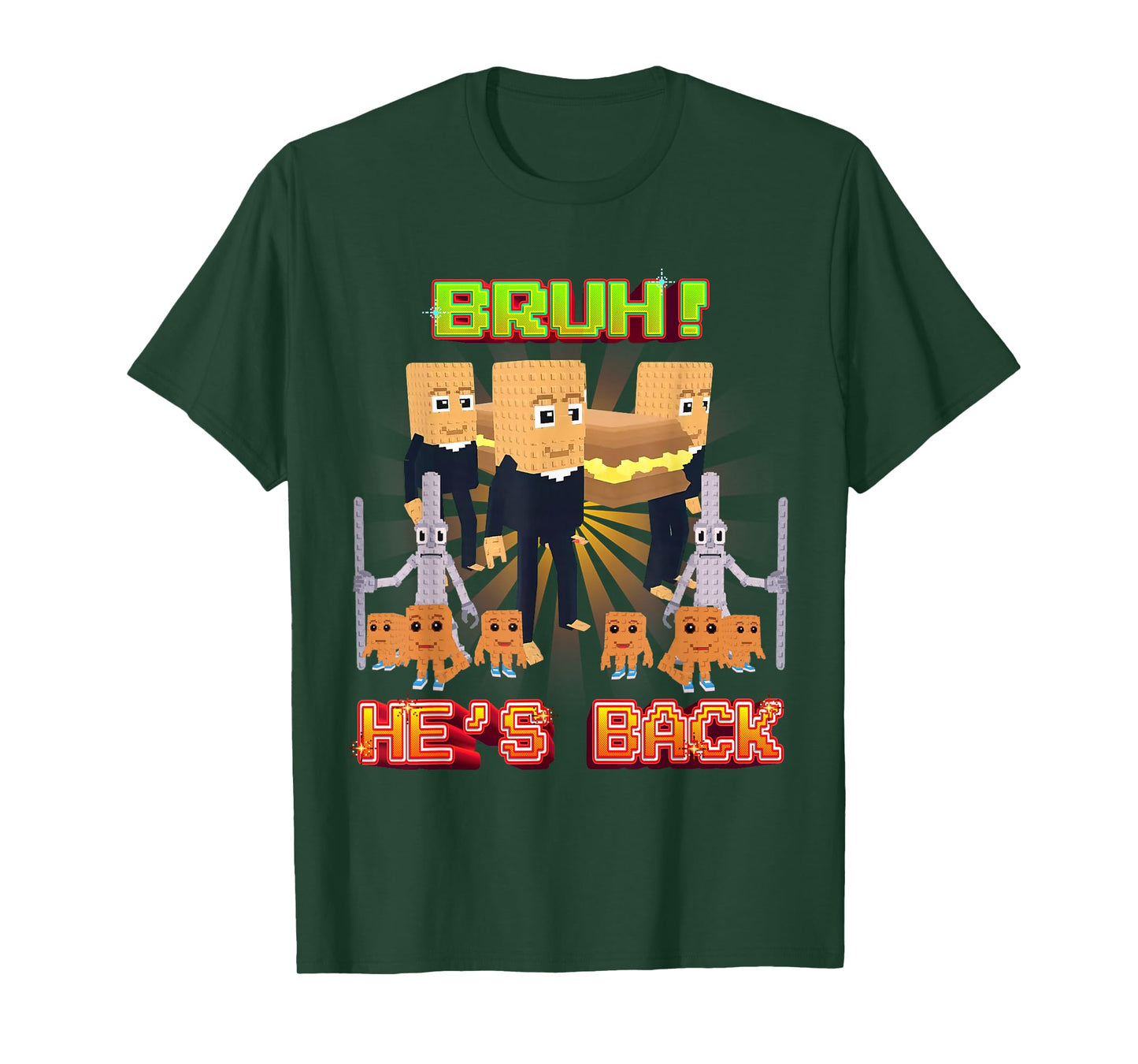 Bruh Sahur Coming Back Funny Brainrot for Boys Kids Teens T-Shirt