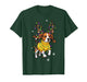 Dog Christmas Outfit, Beagle Reindeer Christmas Lights T-Shirt