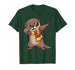 Funny Dabbing Kawaii Sea Otter Animal Lover for Boys Girls T-Shirt