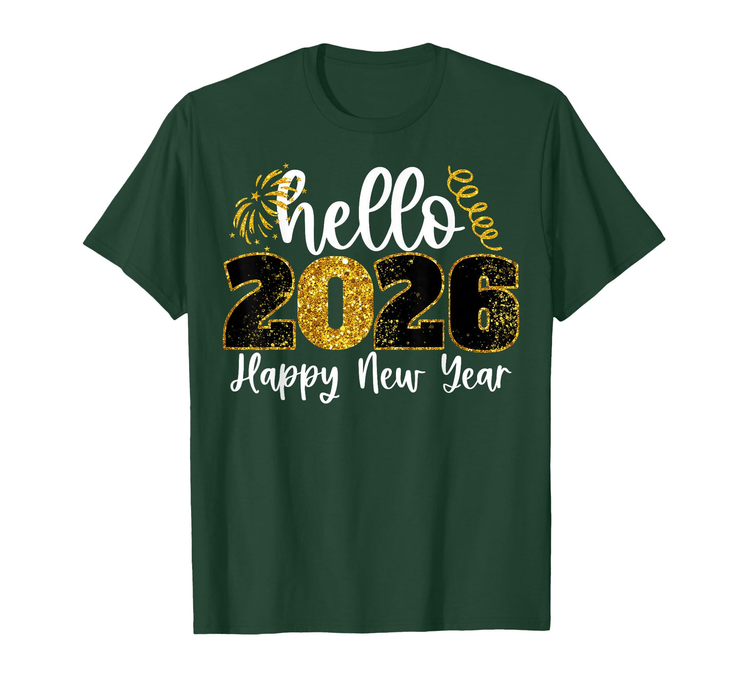 Hello 2026 Happy New Year Countdown Party Family Matching T-Shirt
