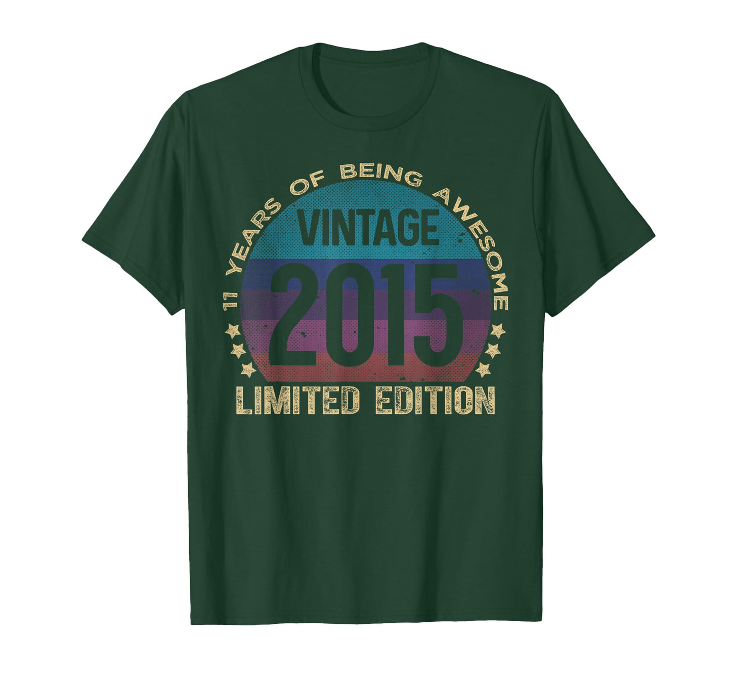 11 Year Old Gifts Vintage 2015 Limited Edition 11th Birthday T-Shirt