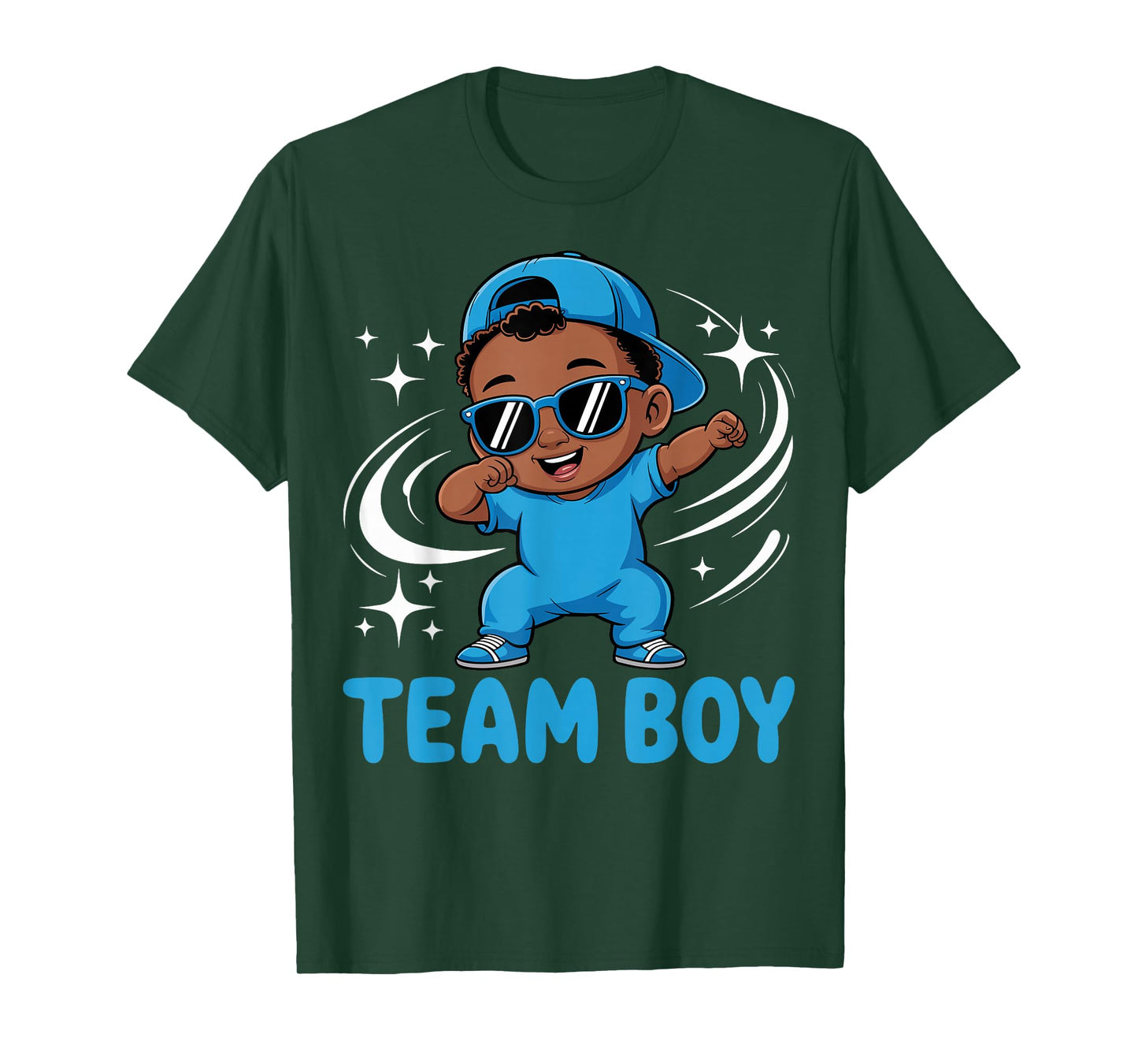 Team Boy Baby Announcement Gender Reveal Family Party T-Shirt