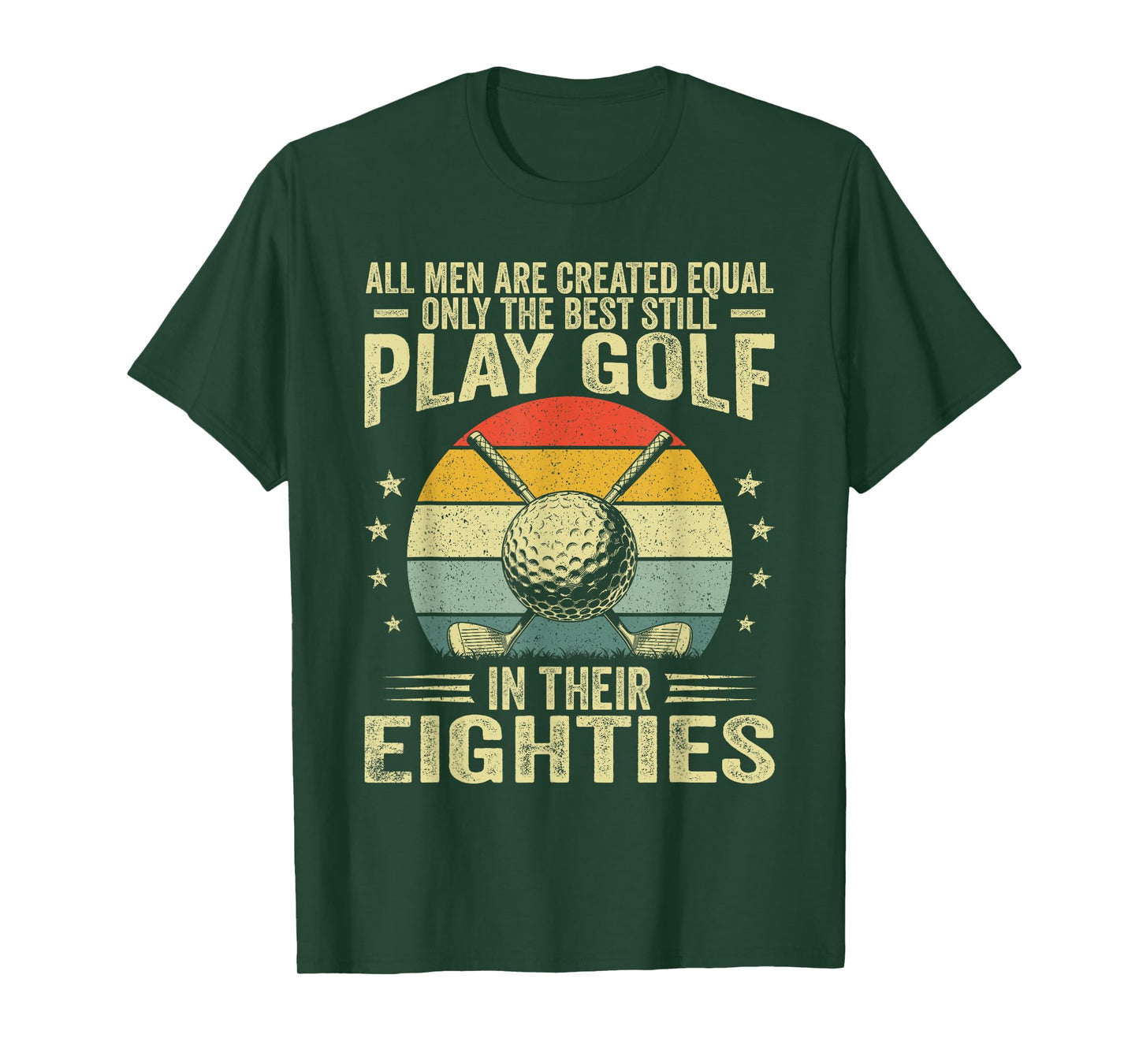 80 Year Old Golfer Men 80th Birthday Golf Golfing Lovers T-Shirt