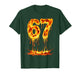 Funny Six Seven Lava 6 7 Meme Gen Alpha Slang Flames 67 Drip T-Shirt