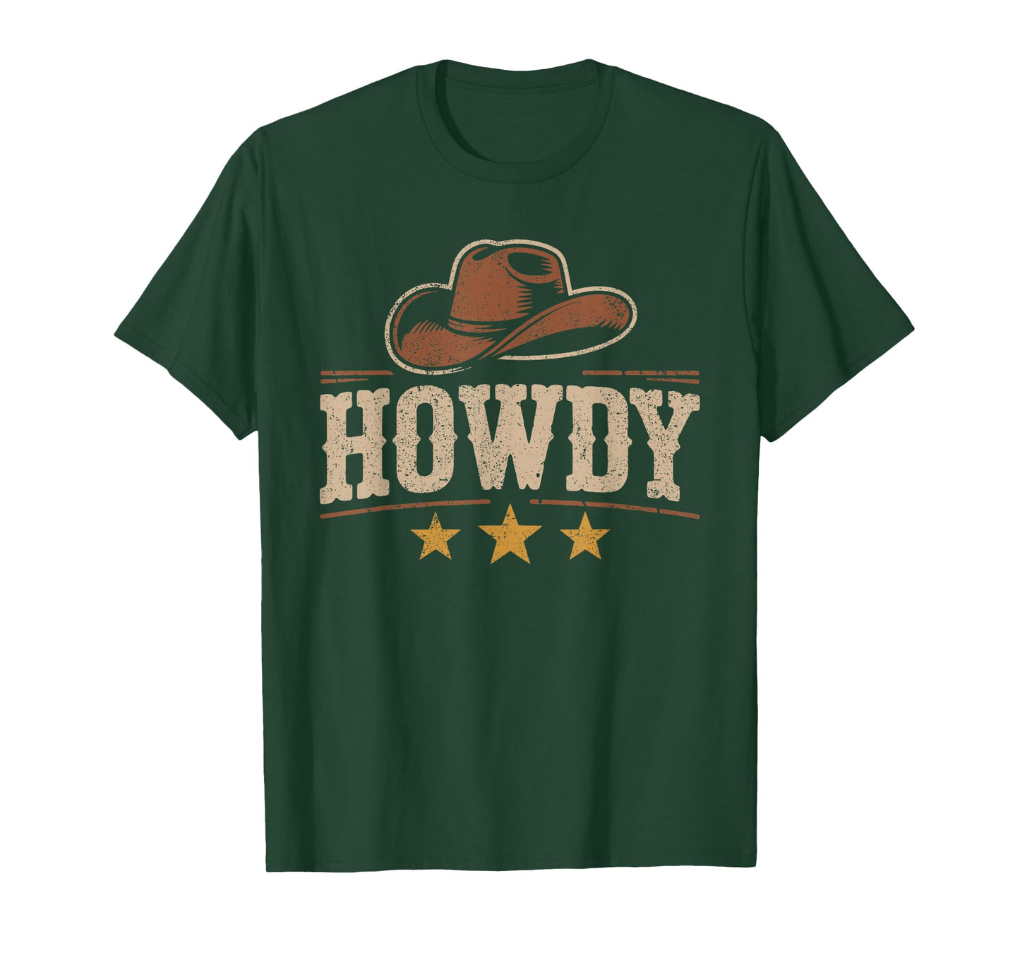 Cowboy Cowgirl Rodeo Hat Western Southern Country Howdy T-Shirt