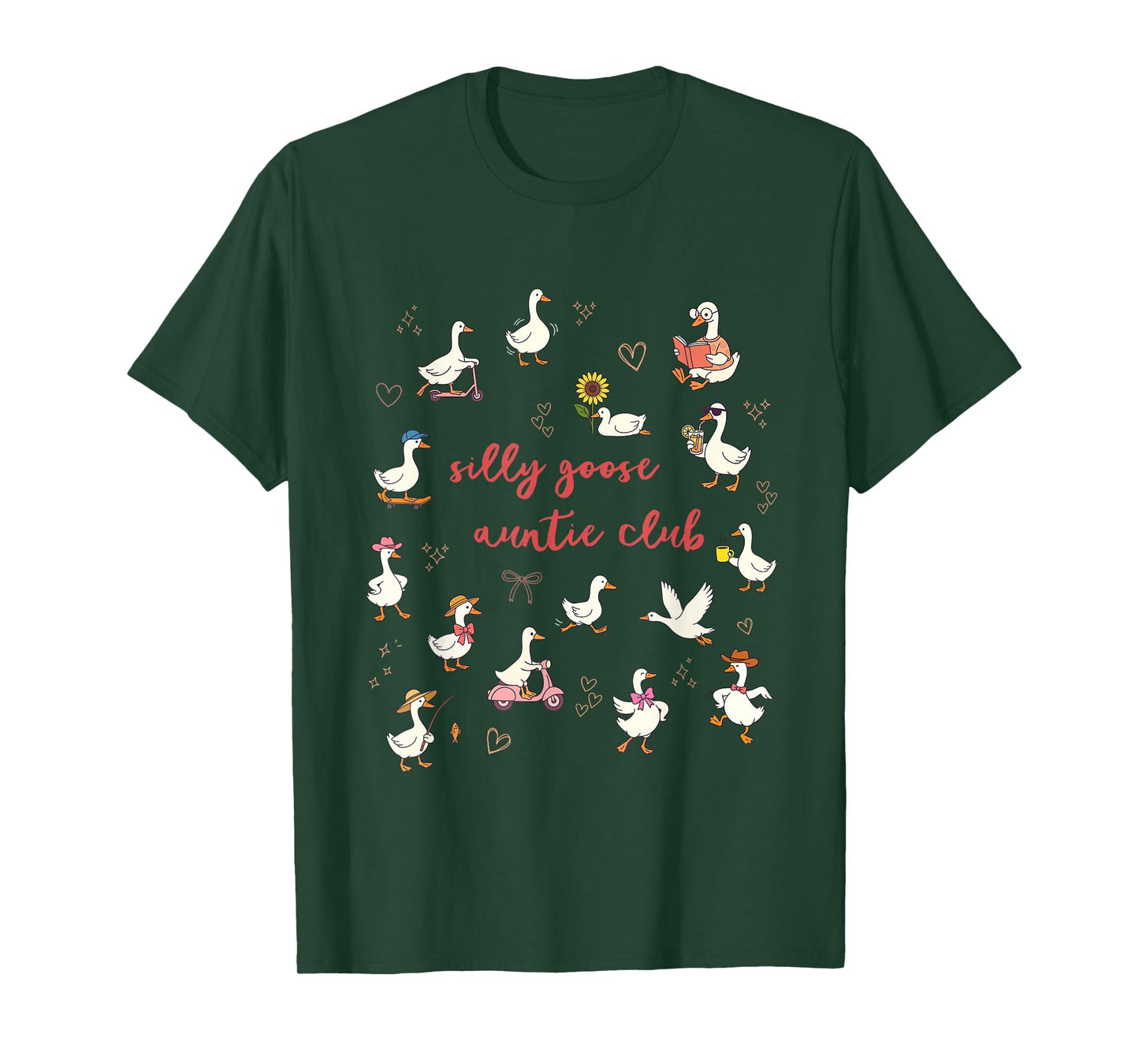 Silly Goose Auntie Club Blessed Aunt Pregnancy Announcement T-Shirt