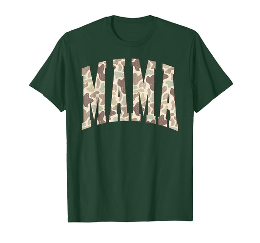 Mama Camouflage Mommy Funny Happy Mother's Day Mom Life T-Shirt