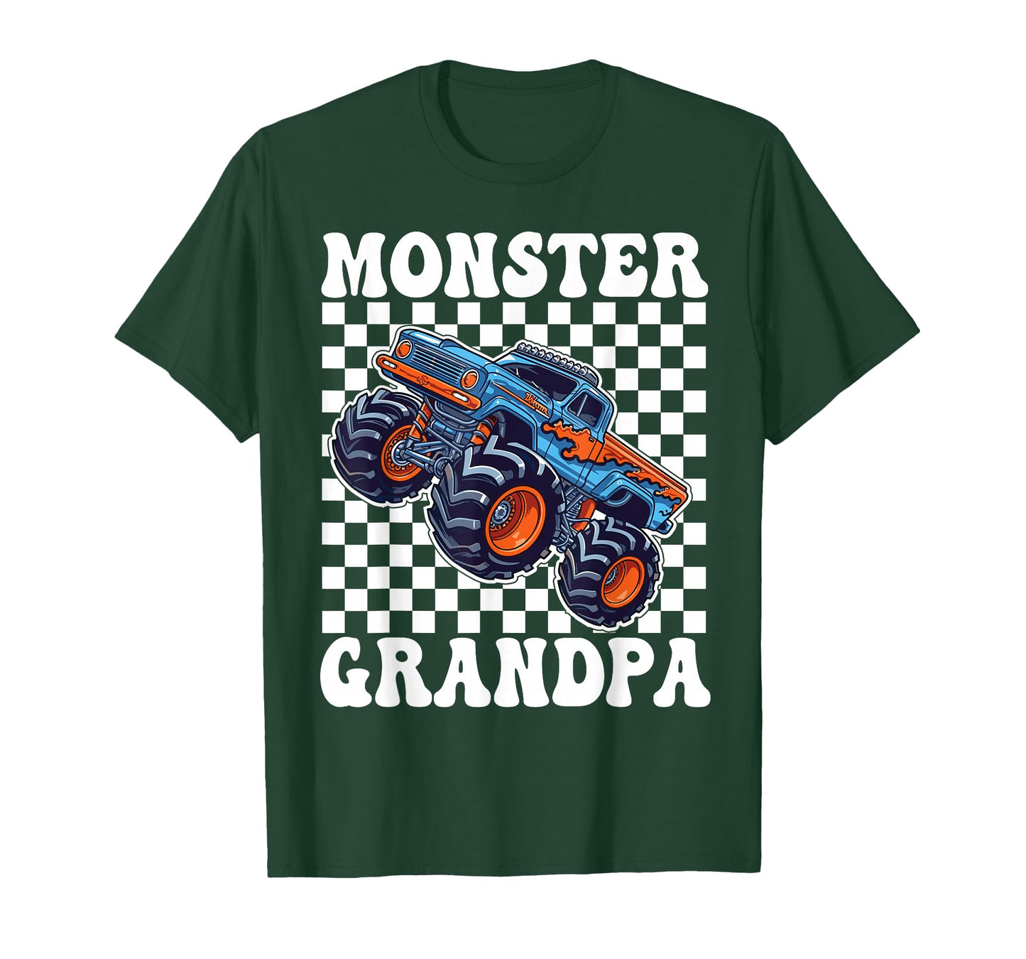Monster Truck Grandpa Family Matching Monster Trucks T-Shirt